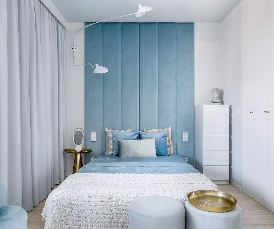 Upholstered Panels A Great Idea for Decorating the Wall Behind Your Bed DECOSTONES